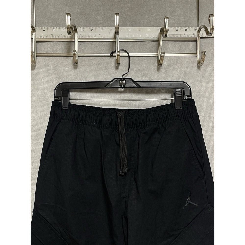 Jordan Pants Men's S Black Flight Utility Ripstop Cargo Lightweight Drawstrings